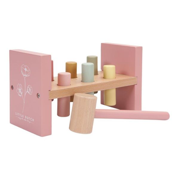Banco de martillo de madera - Rosa