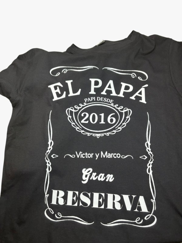 CAMISETA PERSONALIZADA “EL PAPÁ – GRAN RESERVA”
