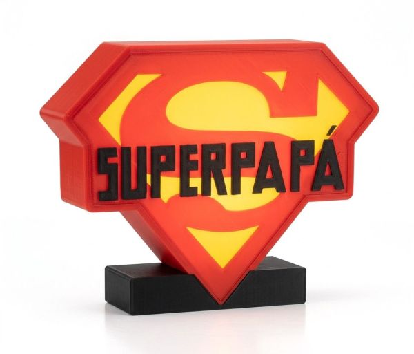 Lámpara LED Superpapá Estilo Héroe