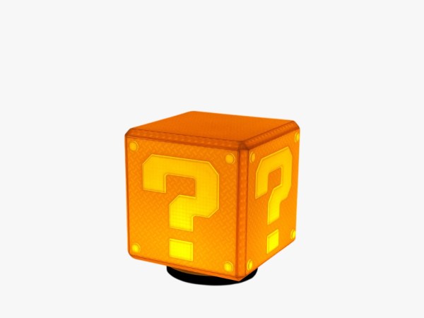 Lámpara 3D Bloque ? Super Mario